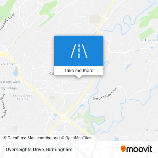 Mapa de Overheights Drive