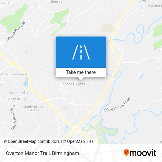 Overton Manor Trail map