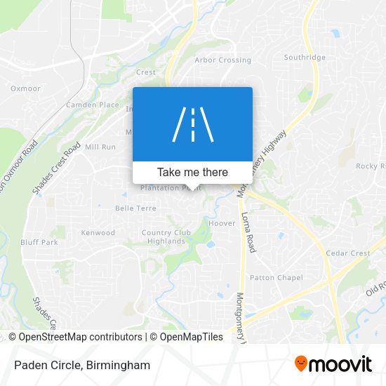 Mapa de Paden Circle