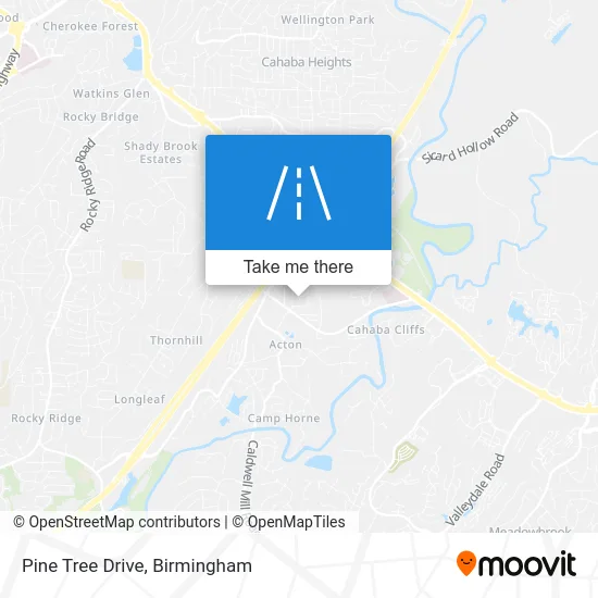 Pine Tree Drive map
