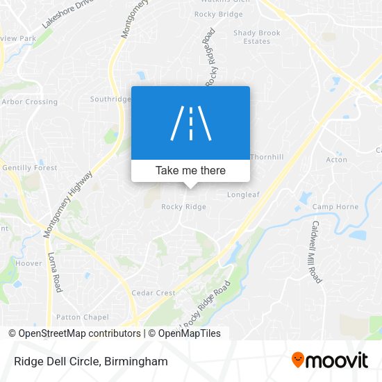 Ridge Dell Circle map