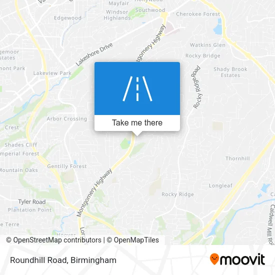 Roundhill Road map