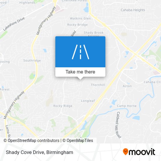 Mapa de Shady Cove Drive