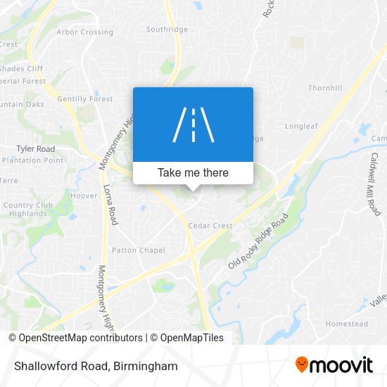 Shallowford Road map