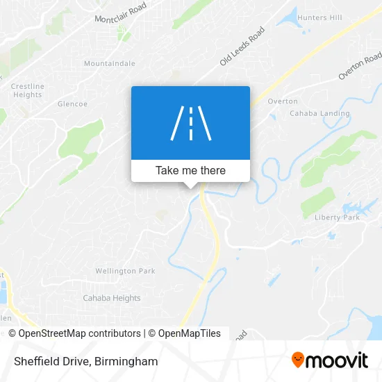 Sheffield Drive map
