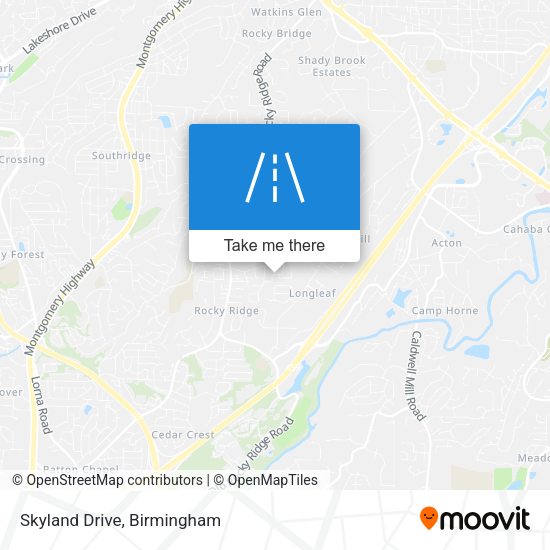 Mapa de Skyland Drive