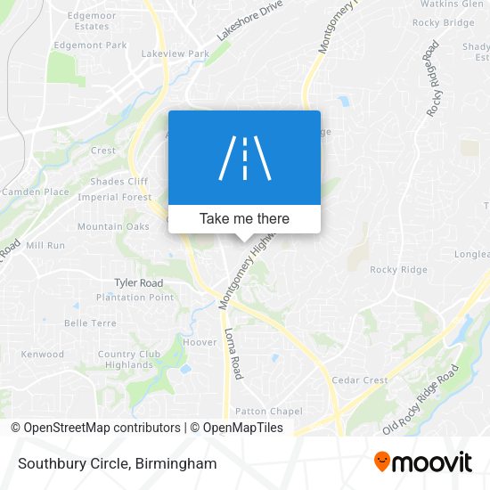 Southbury Circle map