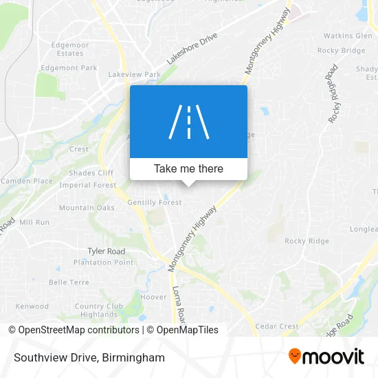 Southview Drive map