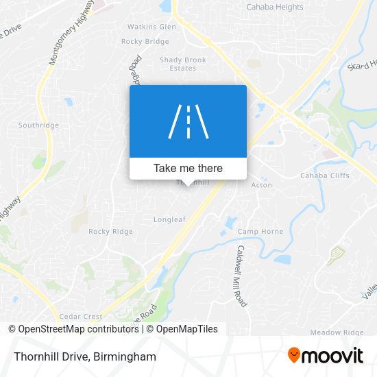 Mapa de Thornhill Drive