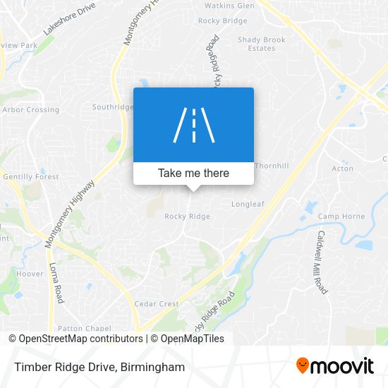 Mapa de Timber Ridge Drive