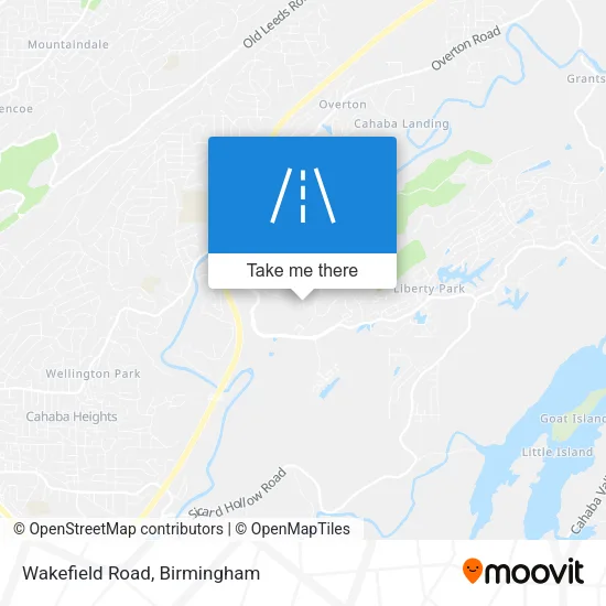 Wakefield Road map
