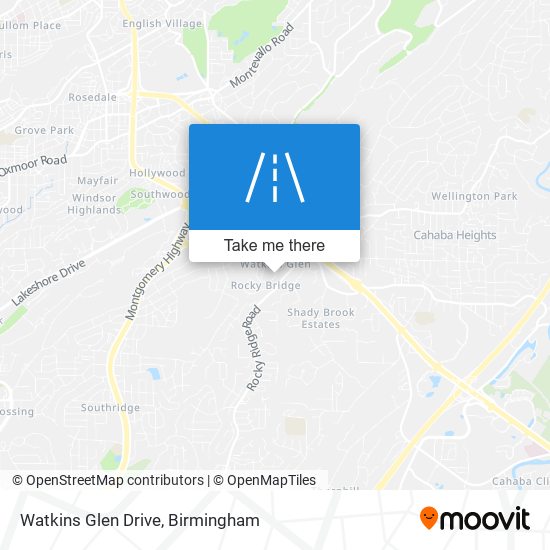 Mapa de Watkins Glen Drive