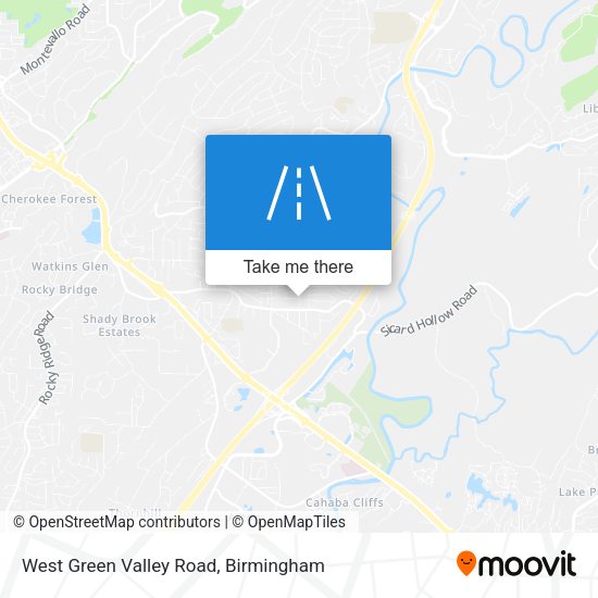 West Green Valley Road map
