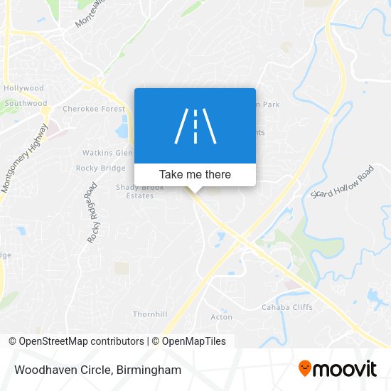 Woodhaven Circle map