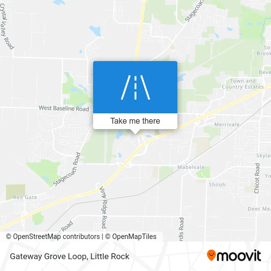 Gateway Grove Loop map