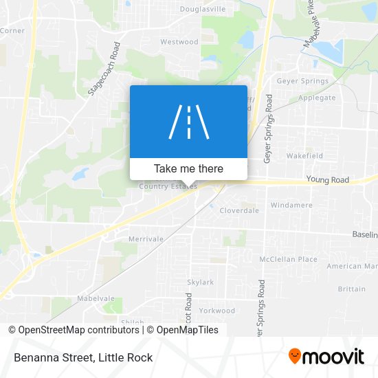 Benanna Street map