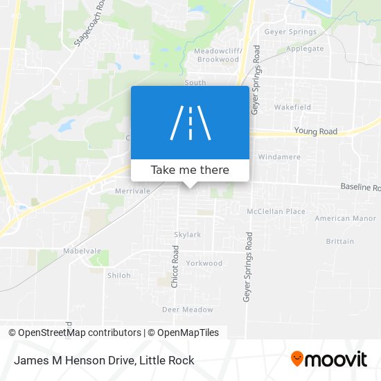 James M Henson Drive map