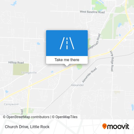 Mapa de Church Drive