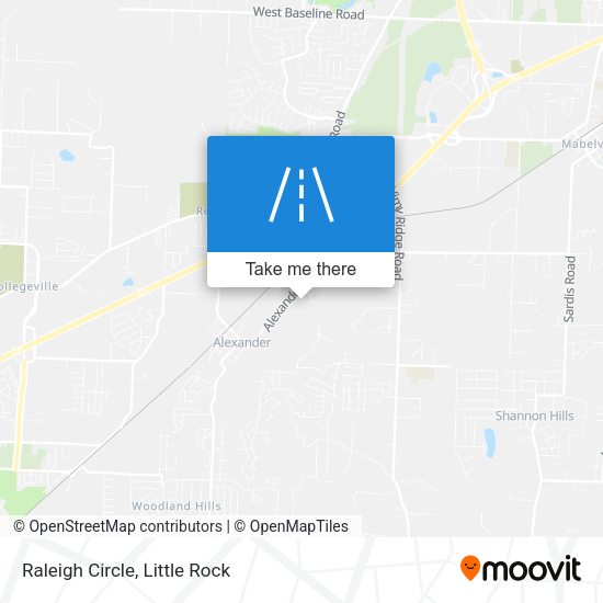Mapa de Raleigh Circle