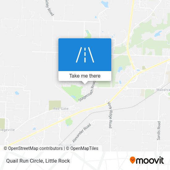 Mapa de Quail Run Circle