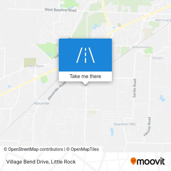 Mapa de Village Bend Drive