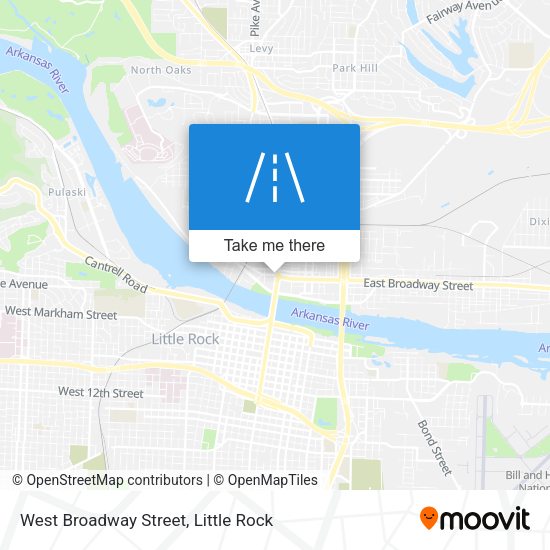 Mapa de West Broadway Street