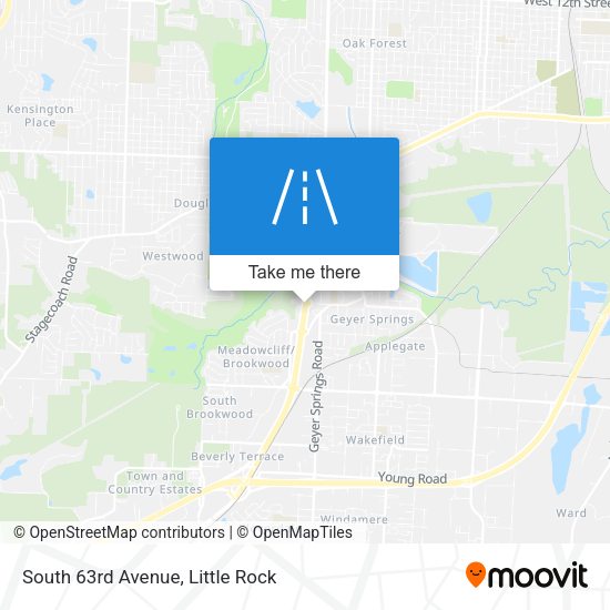 South 63rd Avenue map