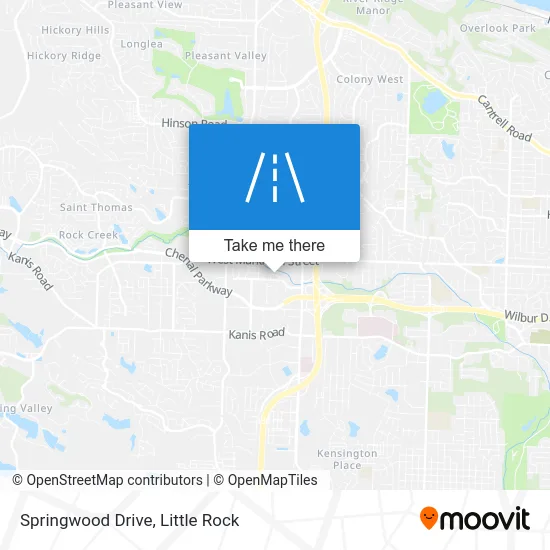 Springwood Drive map