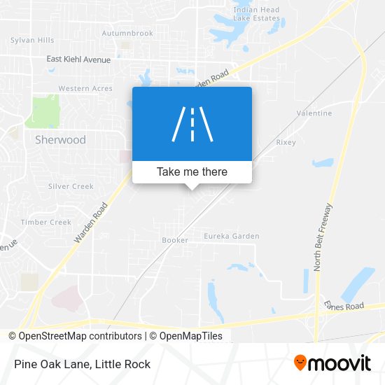 Mapa de Pine Oak Lane
