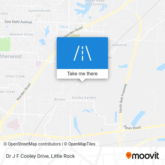 Dr J F Cooley Drive map