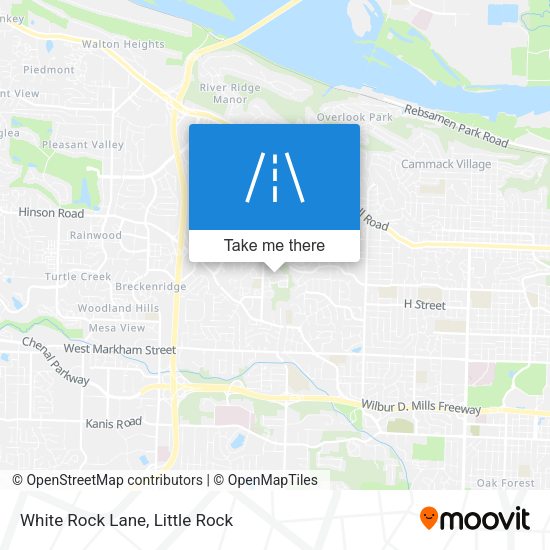 Mapa de White Rock Lane