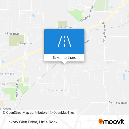 Hickory Glen Drive map