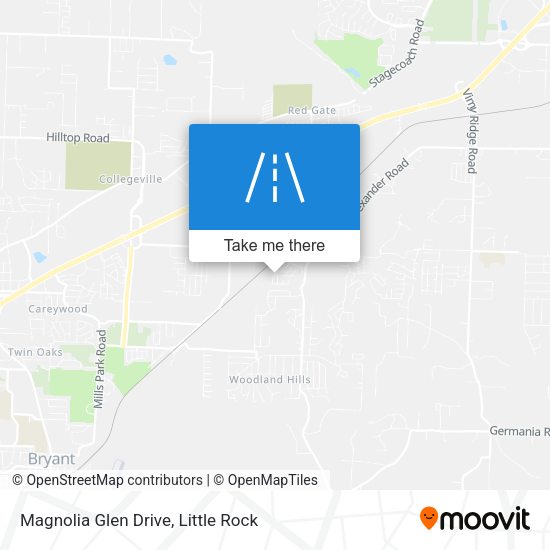 Magnolia Glen Drive map
