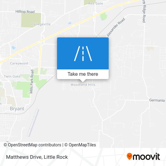 Matthews Drive map