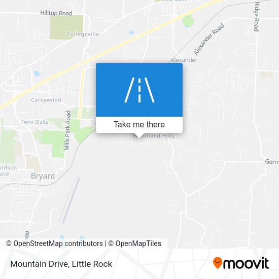 Mapa de Mountain Drive