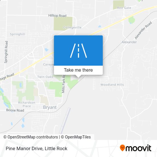 Pine Manor Drive map