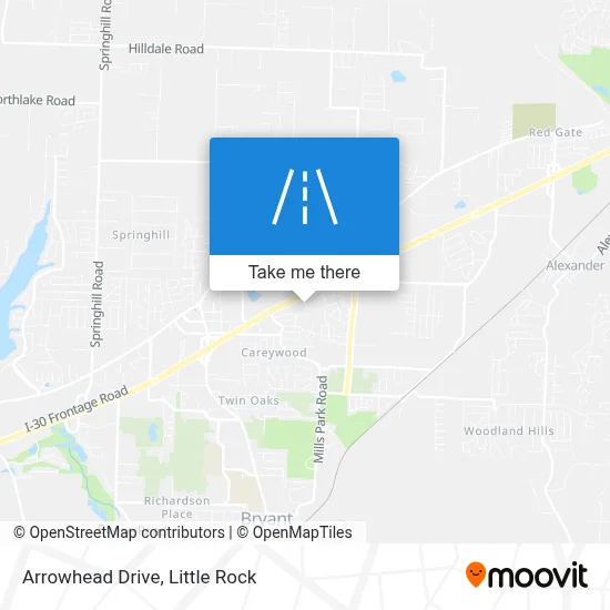 Arrowhead Drive map