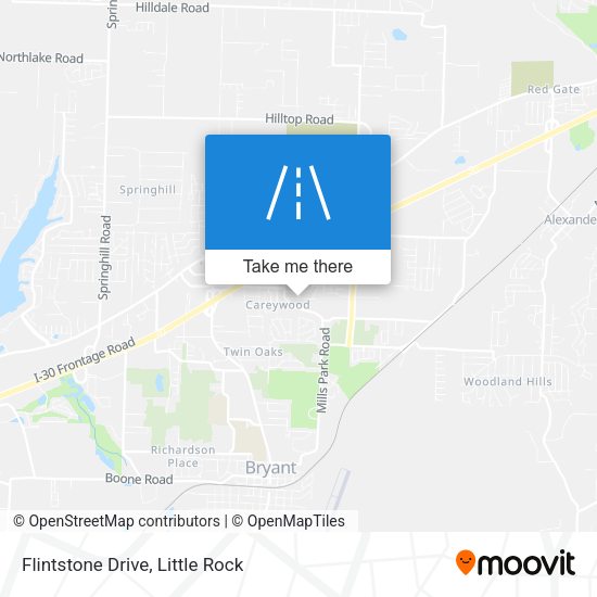 Flintstone Drive map