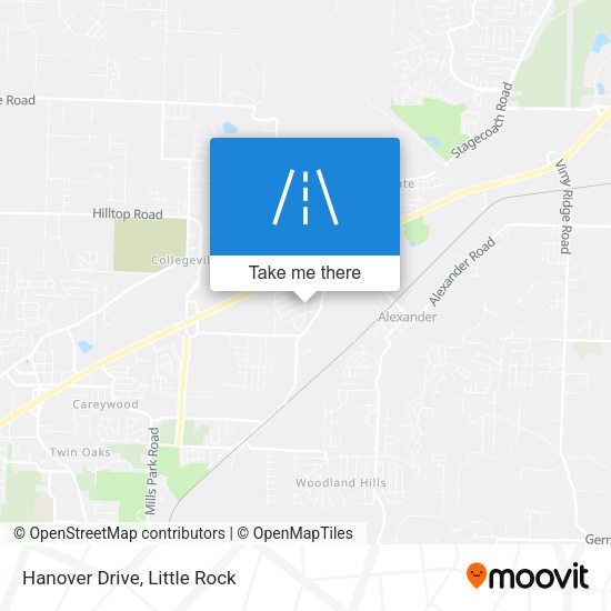 Mapa de Hanover Drive