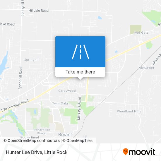 Hunter Lee Drive map