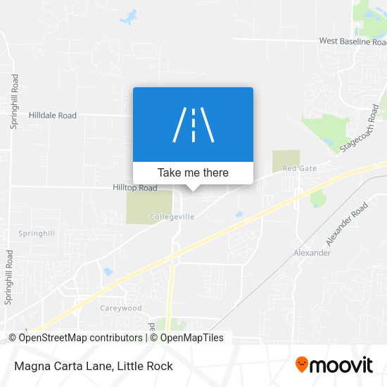Magna Carta Lane map