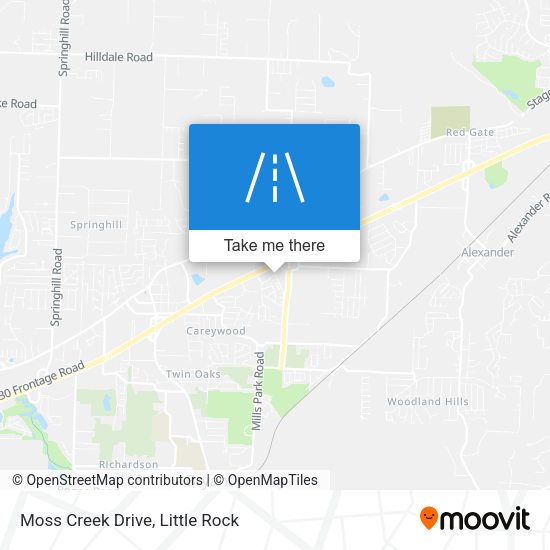 Moss Creek Drive map