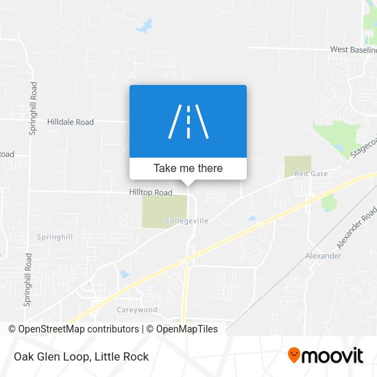 Mapa de Oak Glen Loop