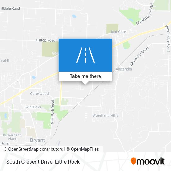Mapa de South Cresent Drive