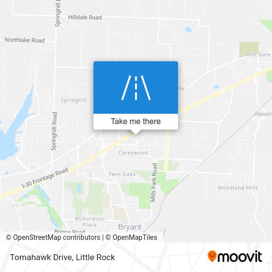 Mapa de Tomahawk Drive
