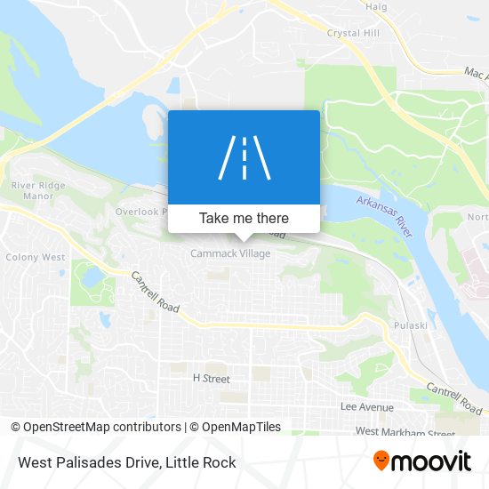 West Palisades Drive map