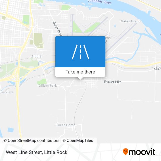 West Line Street map
