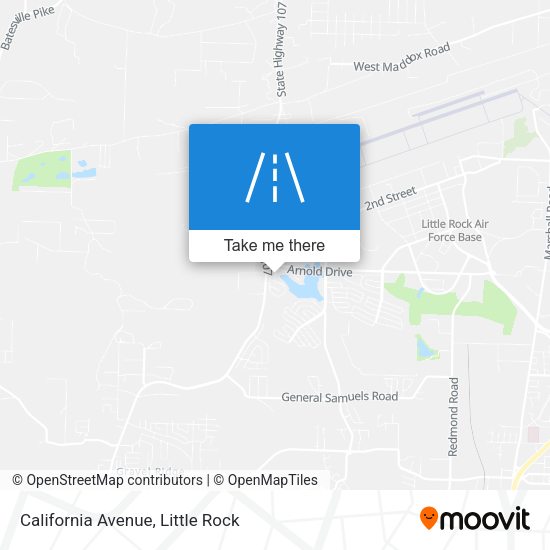 California Avenue map