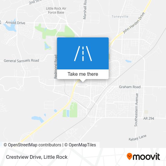 Crestview Drive map