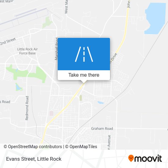 Mapa de Evans Street